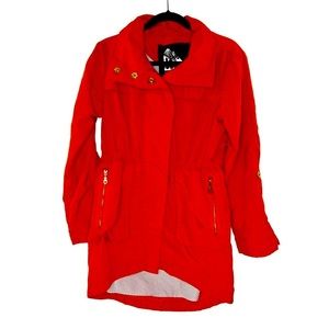 G.E.T Rain Anorak Jacket | Red- Orange | XS